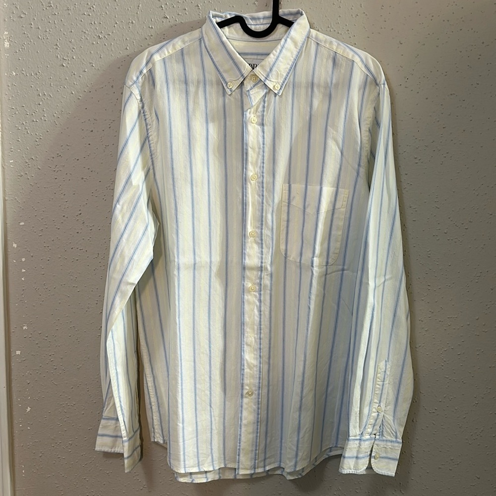 zara men’s striped button up